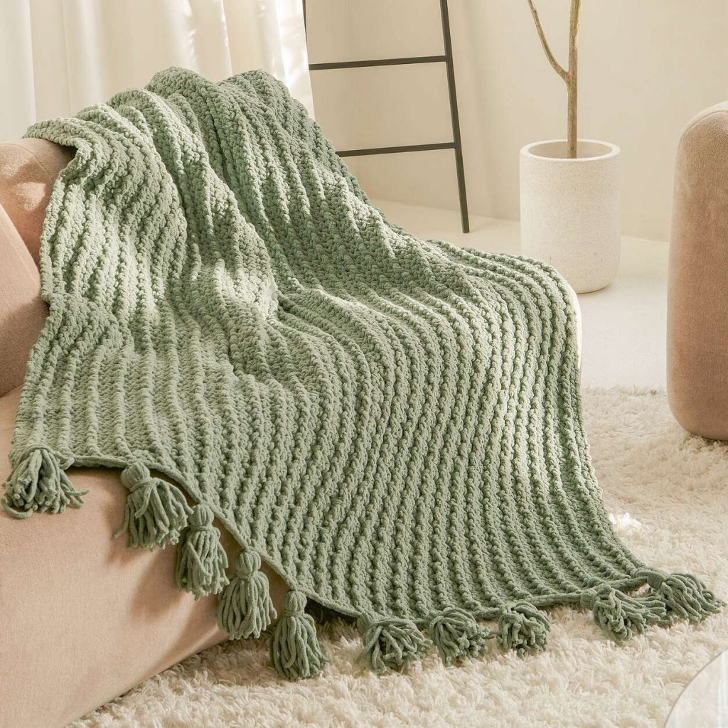 Free Crochet Pattern for a Bar Stitch Blanket