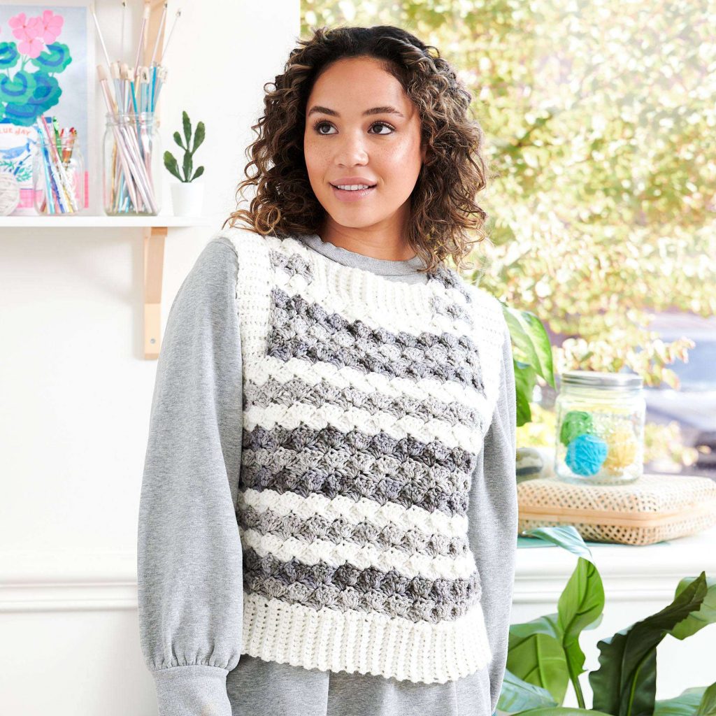 Free Crochet Pattern for a Striped Vest