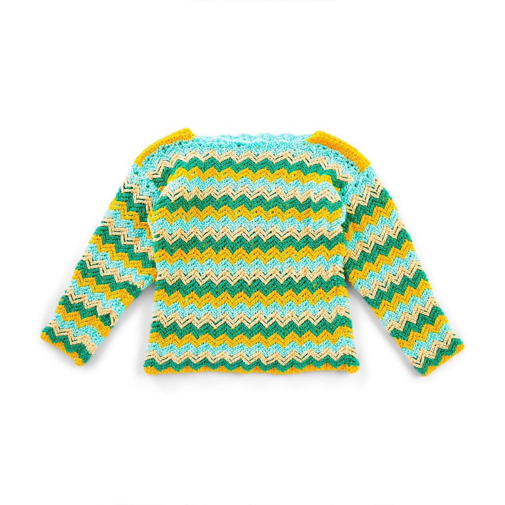 Free Crochet Pattern for a Zig Zag Crochet Pullover