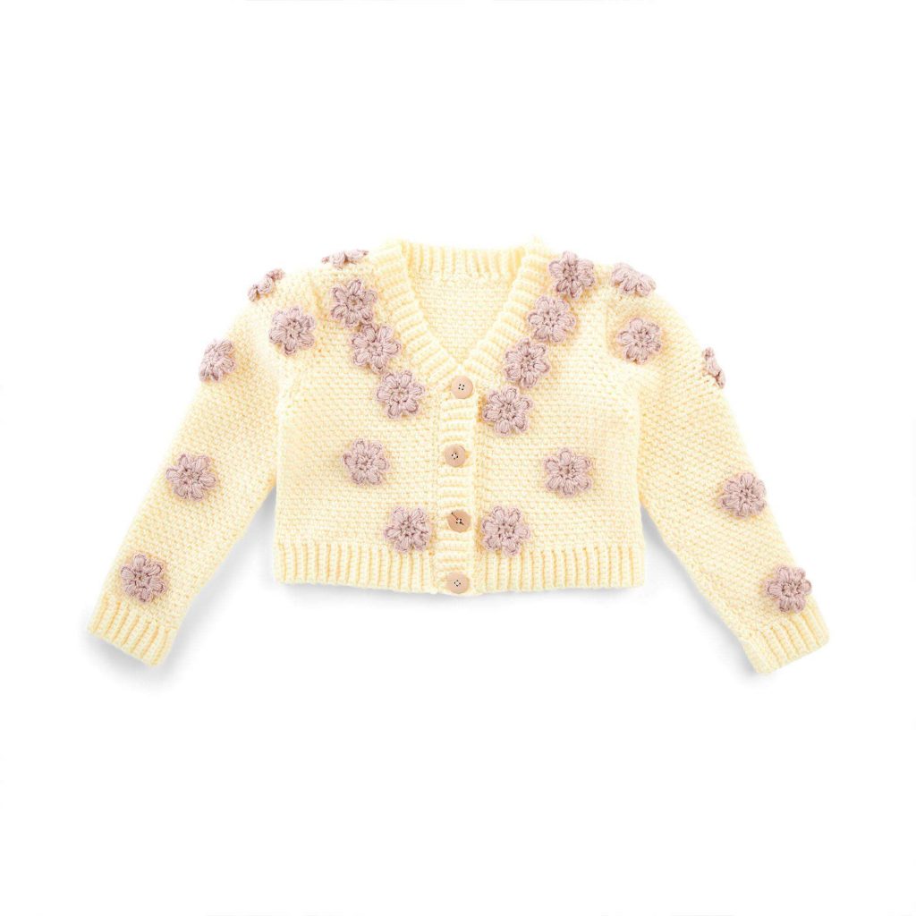 Free Pattern for a Flower Passion Crochet Cardigan