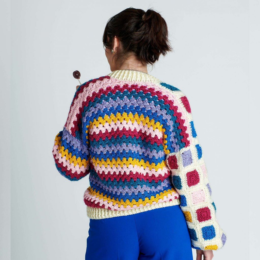Free Pattern for a Half & Half Crochet Cardigan