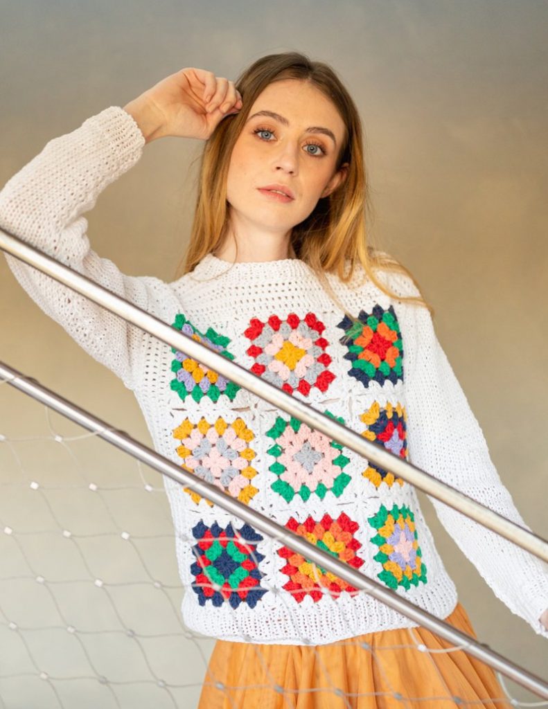 Free Granny Pullover Modern Crochet Pattern
