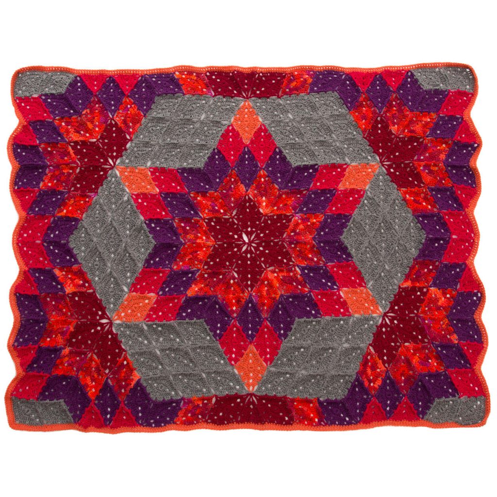 Desert Star Throw, free crochet pattern for a unique blanket