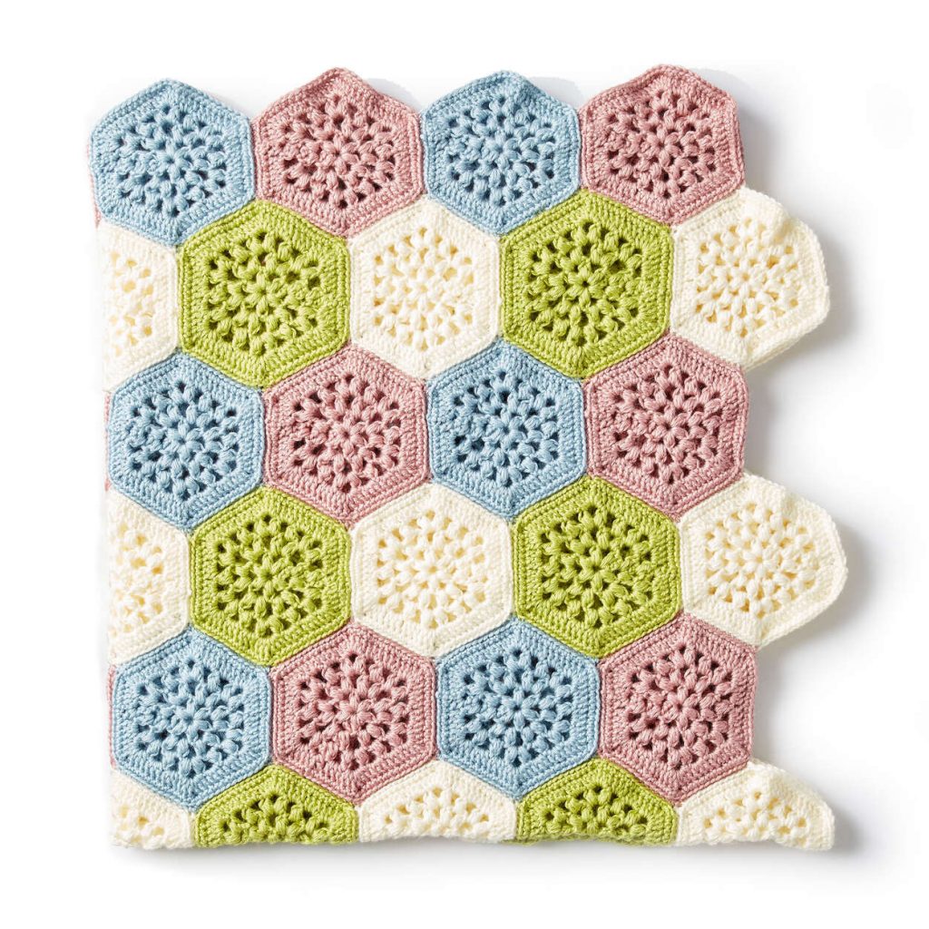 Unique Hexagon Crochet Blanket Free Pattern