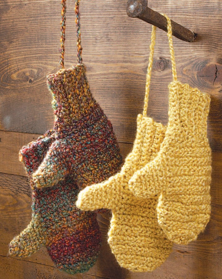 free crochet patterns for winter mittens