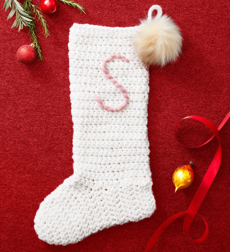 Crochet Christmas Stocking Pattern for Beginners