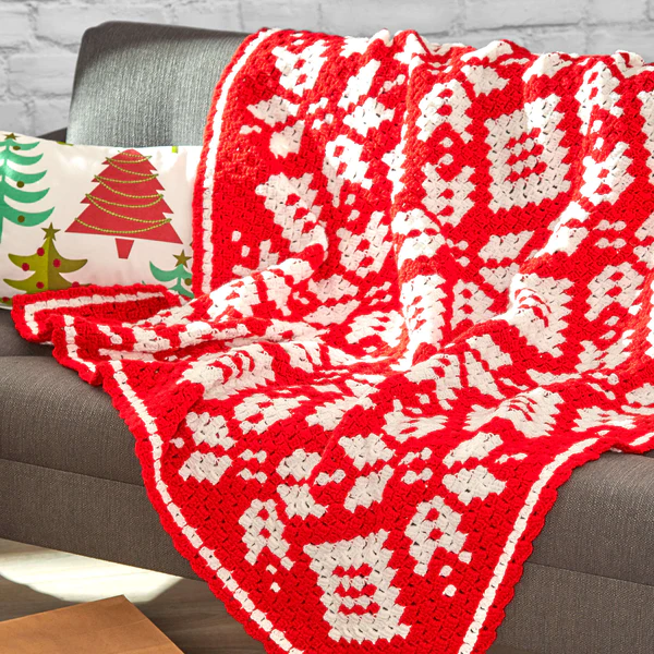 Free Crochet Blanket Patterns for Christmas snowflake