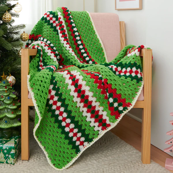 free and easy Crochet Blanket Patterns for Christmas