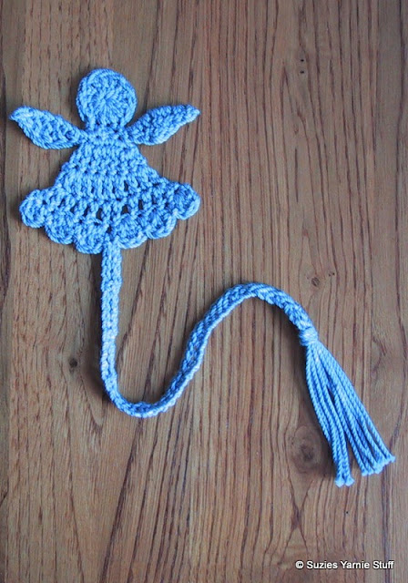 Angel Bookmark free crochet pattern