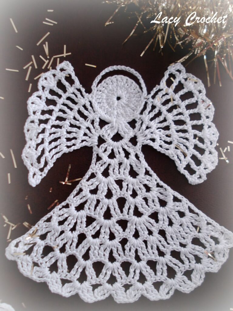 Lacy crochet angel pattern free