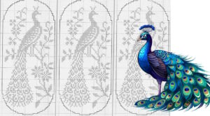 peacock filet crochet
