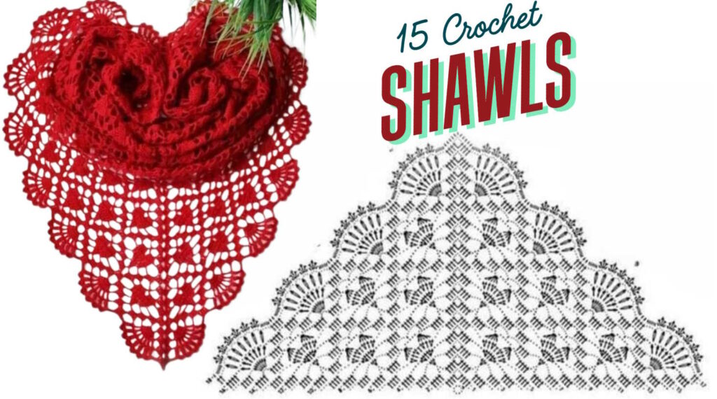 15 Beautiful Crochet Shawl Diagram Patterns You’ll Love (With Video)