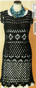 Lacy Little Black Dress Pattern to Crochet