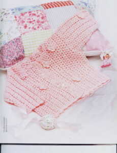 Baby Jacket Crochet Pattern with flowers Free Pattern