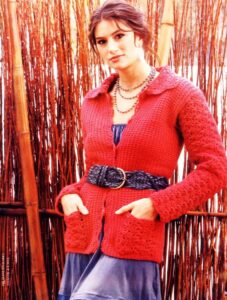 Free Crochet Jacket Pattern with Pockets and collar