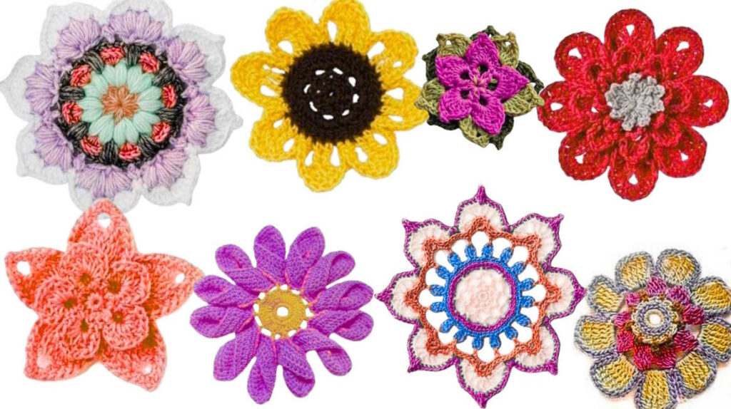 free crochet flower patterns