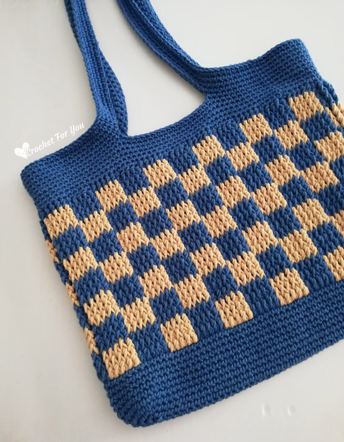 All-Time Favorite Checkered Tote Bag crochet pattern free