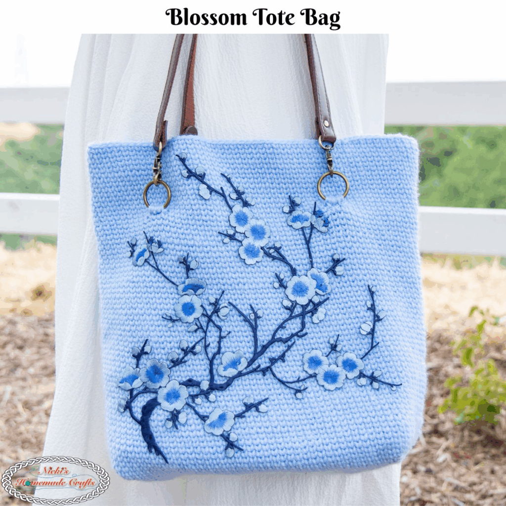 Blossom Crochet Tote Bag free pattern