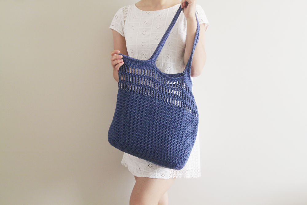 easy tote bag frre crochet pattern