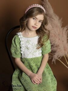 Pretty Crochet Girl's Dress Free Pattern