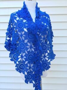 Flower Stole Crochet Pattern
