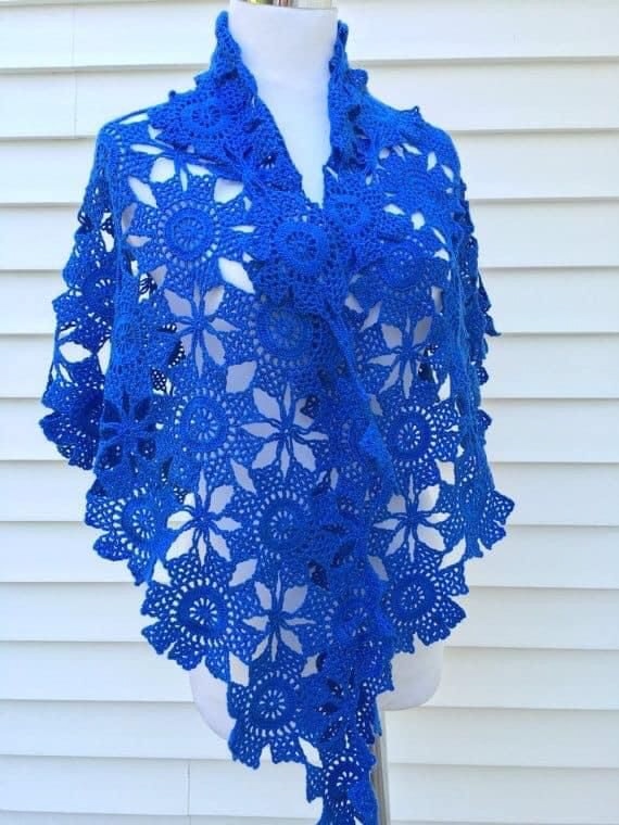 Flower Stole Crochet Pattern