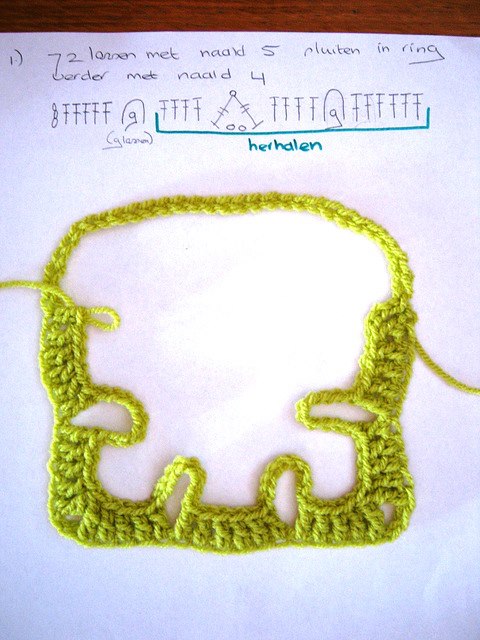 Granny Square that Starts from the Outside - in