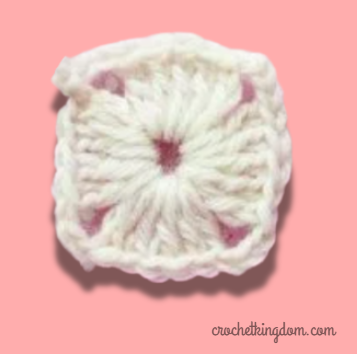 Simple Lacy Crochet Granny Square Free Pattern