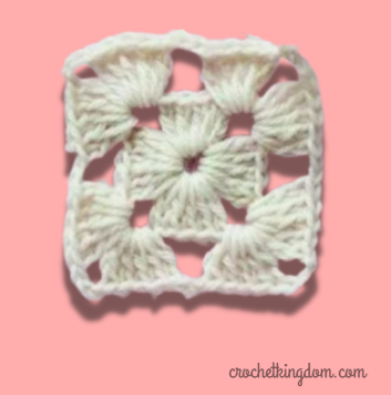 Simple Lacy Crochet Granny Square Free Pattern