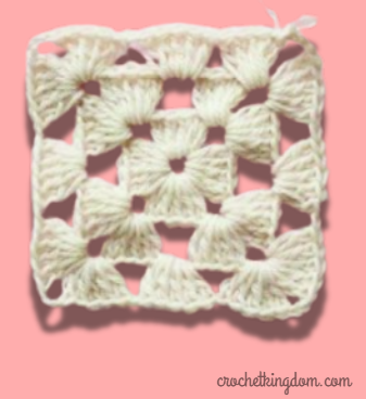 Simple Lacy Crochet Granny Square Free Pattern