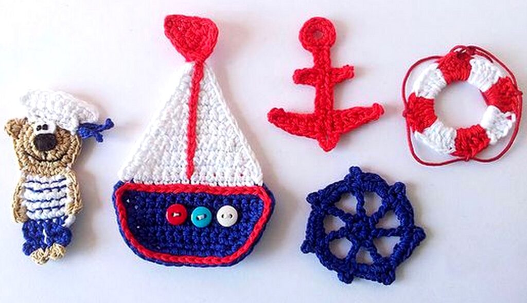 nautical crochet motifs