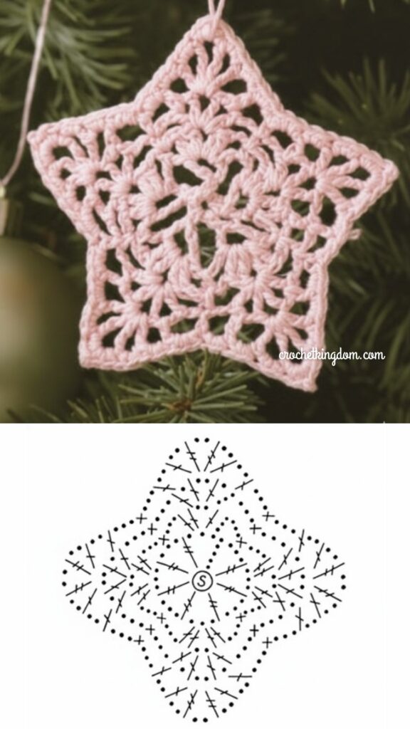5 Crochet Star Christmas Ornament Patterns
