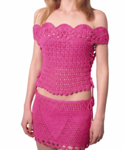 Summer Crochet Set Top and Skirt Pattern
