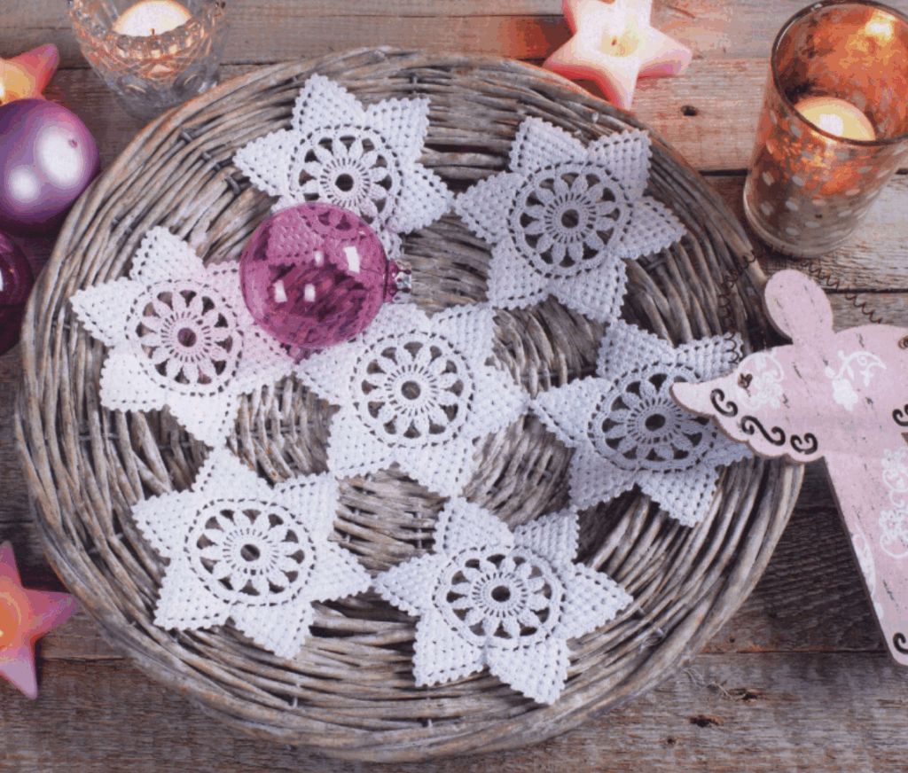 Stars and Doily Crochet Pattern