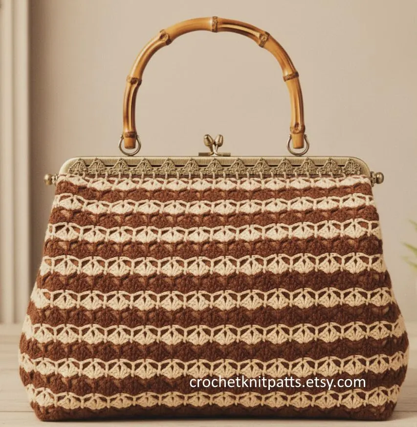 Retro Crochet Clutch Handbag Pattern
