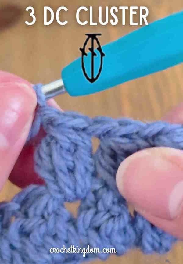 3-Double Crochet Cluster Stitch 