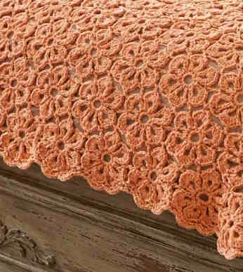 6 Petal Crochet Flower Pattern blanket