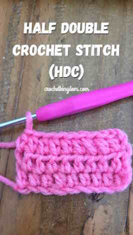 half double crochet stitch