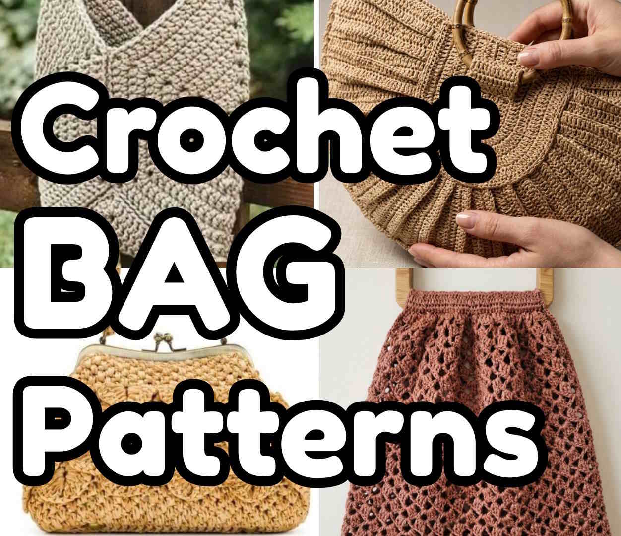 77 Crochet Bag Ideas + Diagrams for Every Level